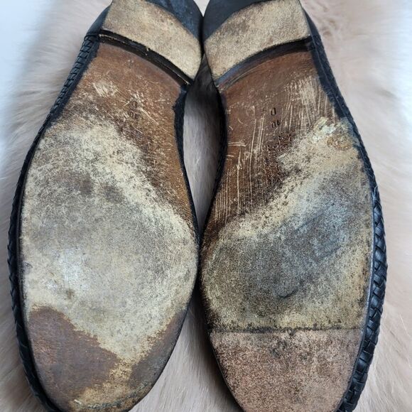 Allen Edmonds Roma Woven Black Leather Loafer Shoes - Picture 6 of 6